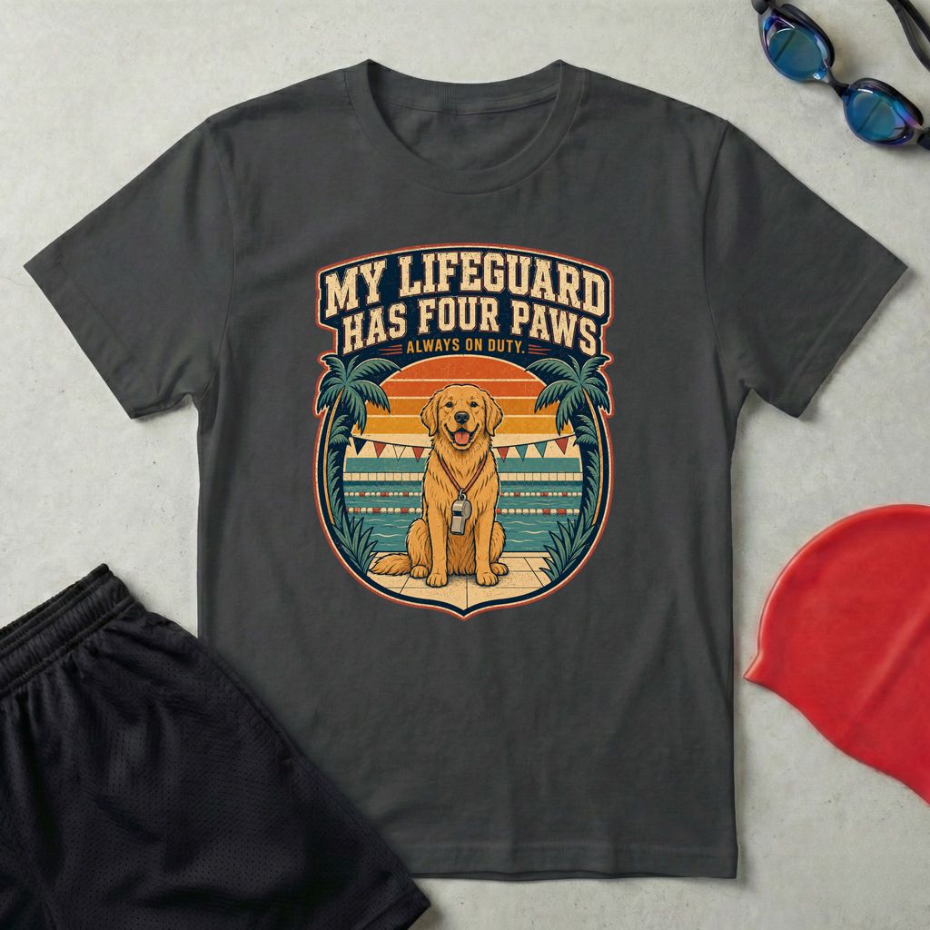 Dog Lifegaurd Retro