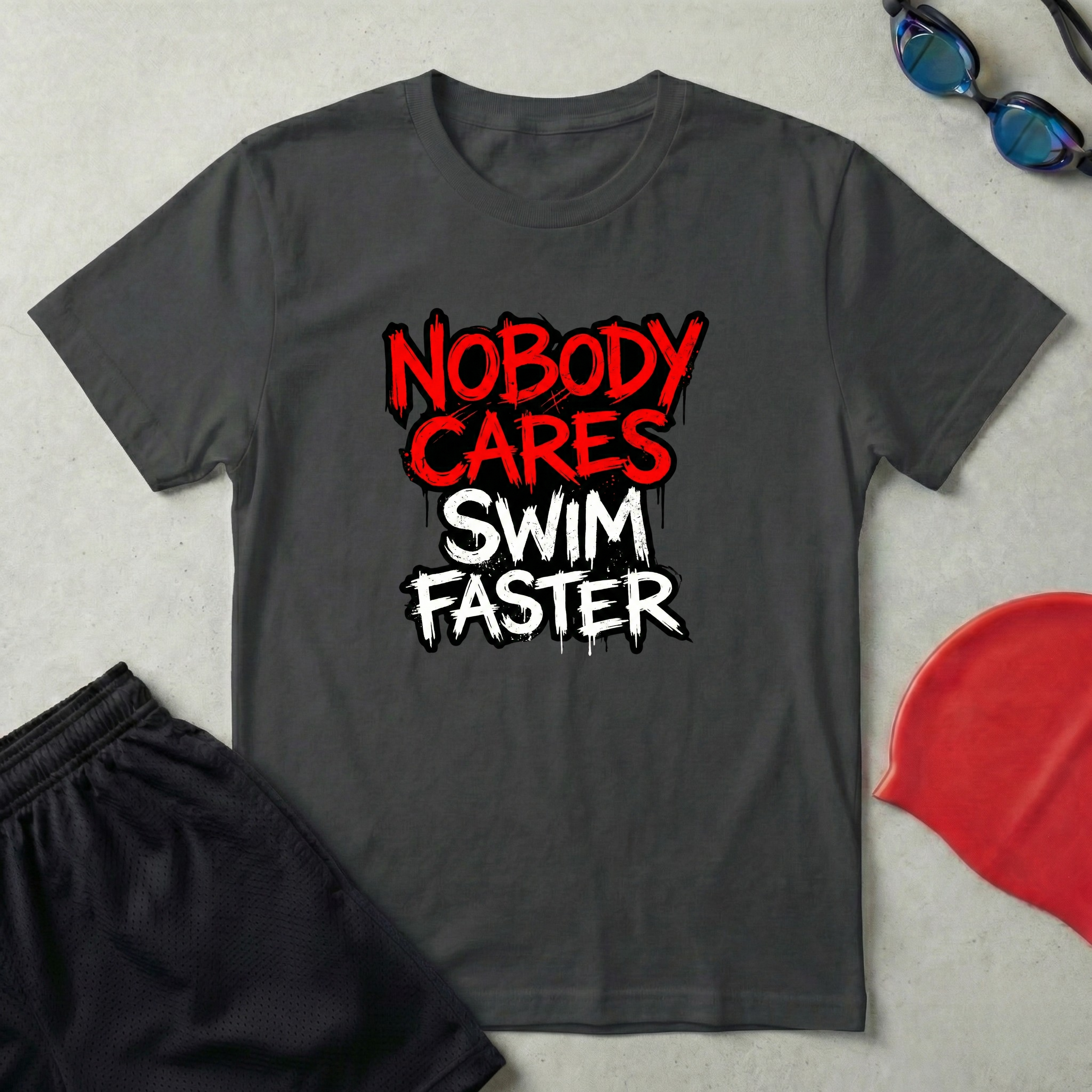 Nobody Cares Swim Faster T-Shirt