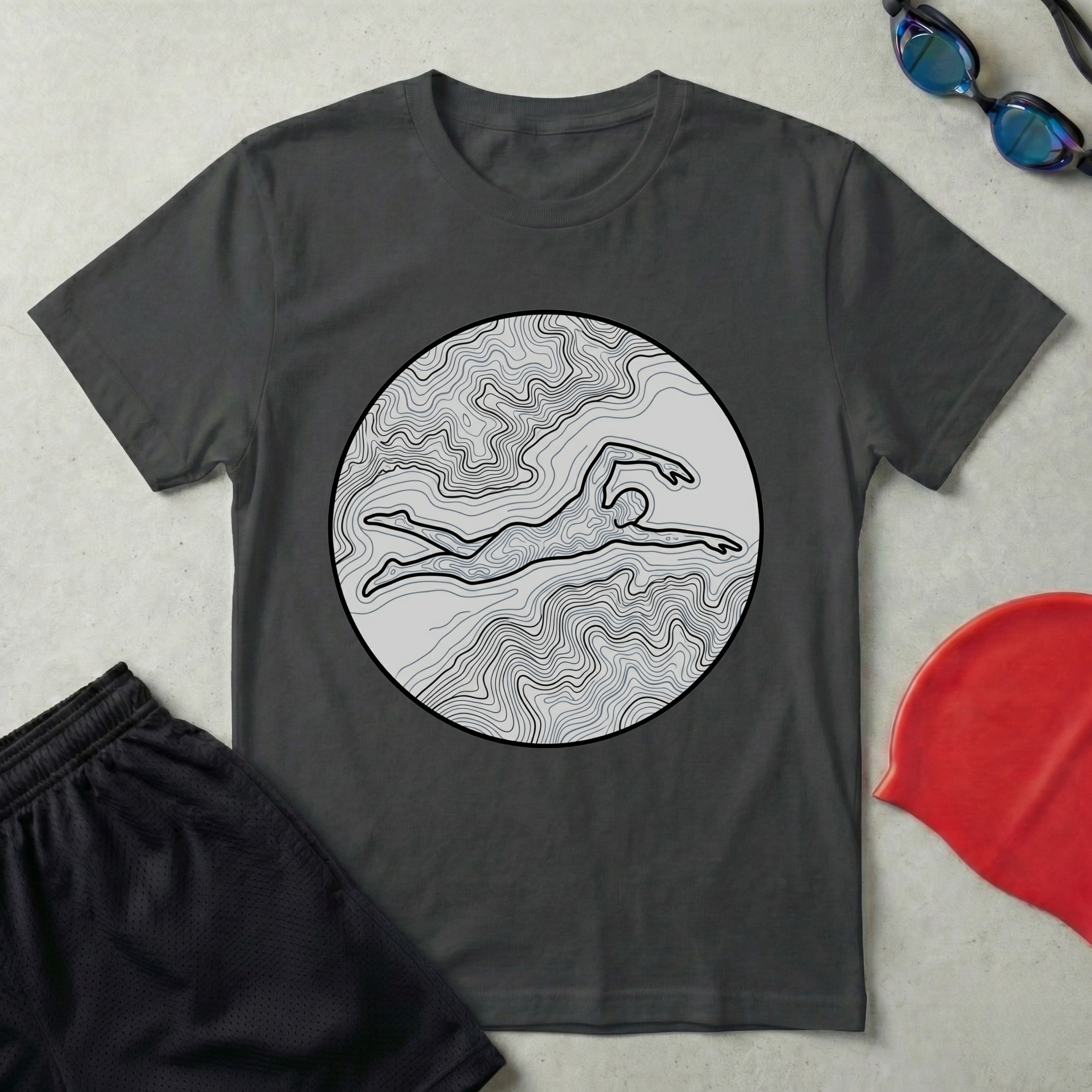 Coastline Swimmer T-Shirt