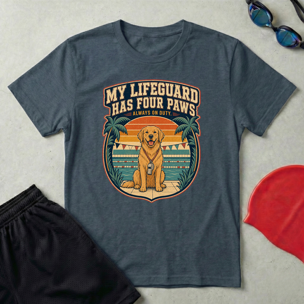 Dog Lifegaurd Retro