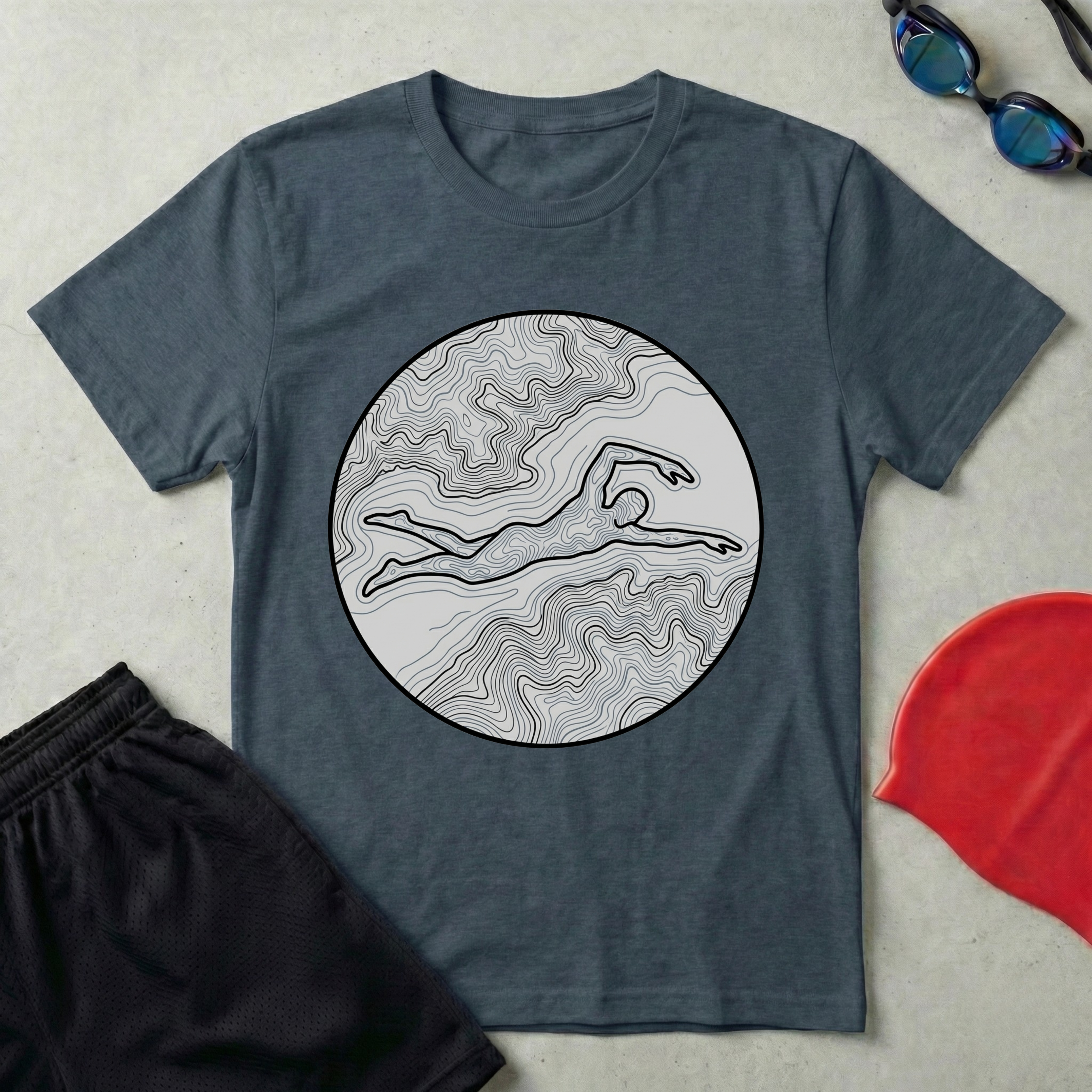 Coastline Swimmer T-Shirt
