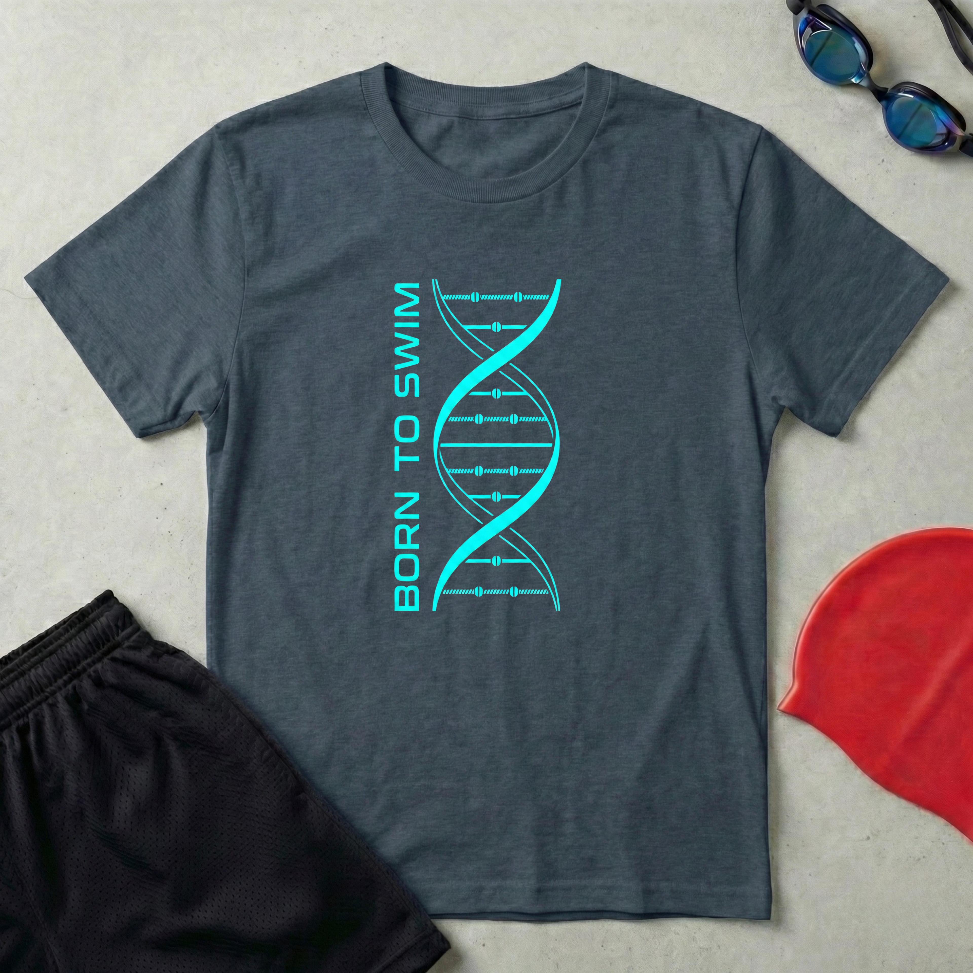 Born to Swim Helix T-Shirt