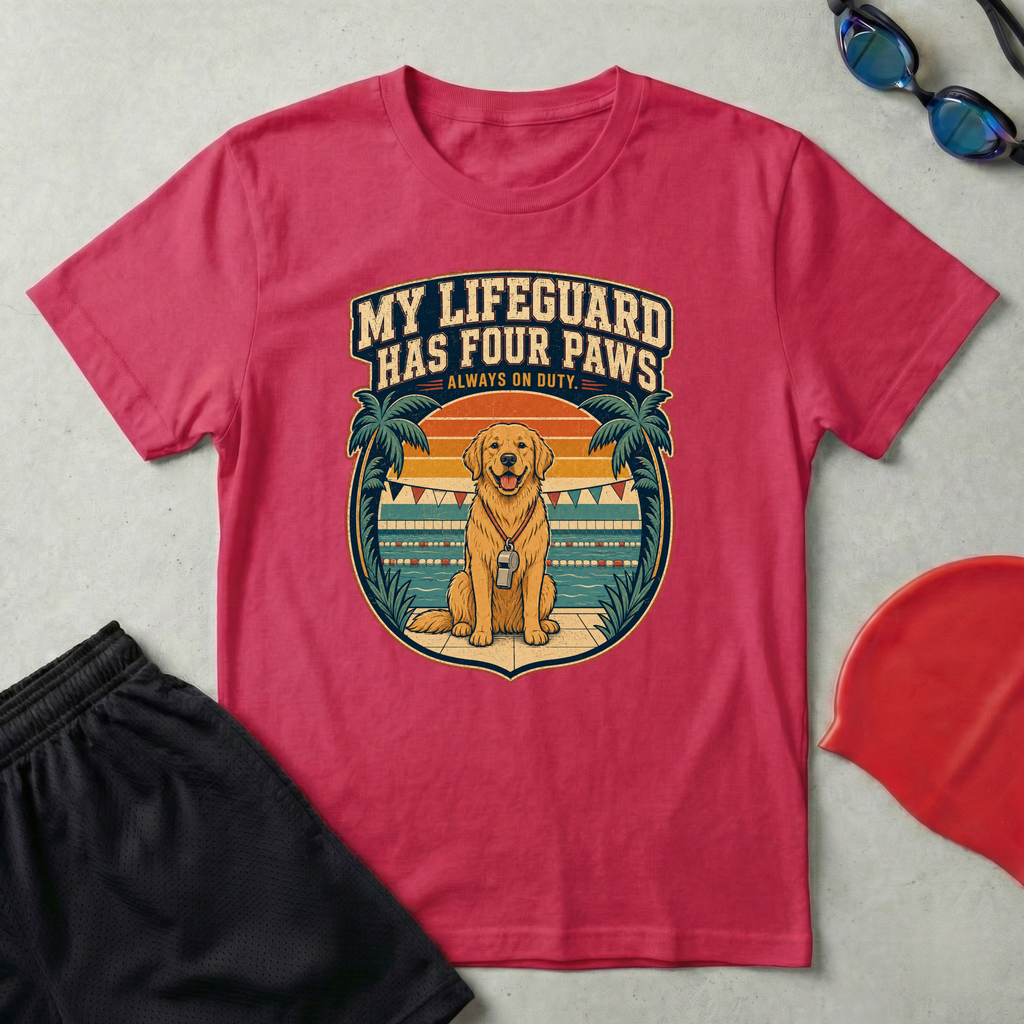 Dog Lifegaurd Retro