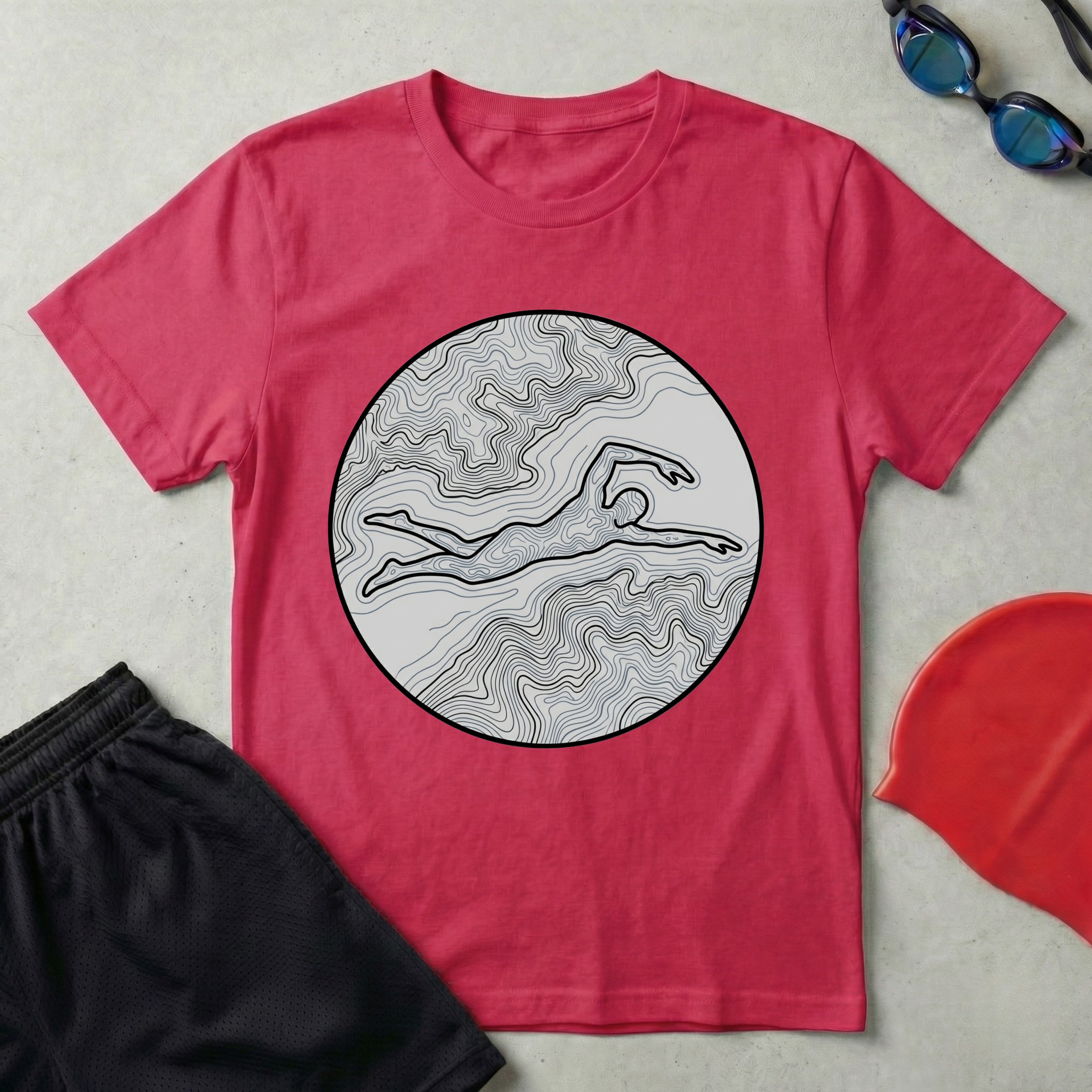 Coastline Swimmer T-Shirt