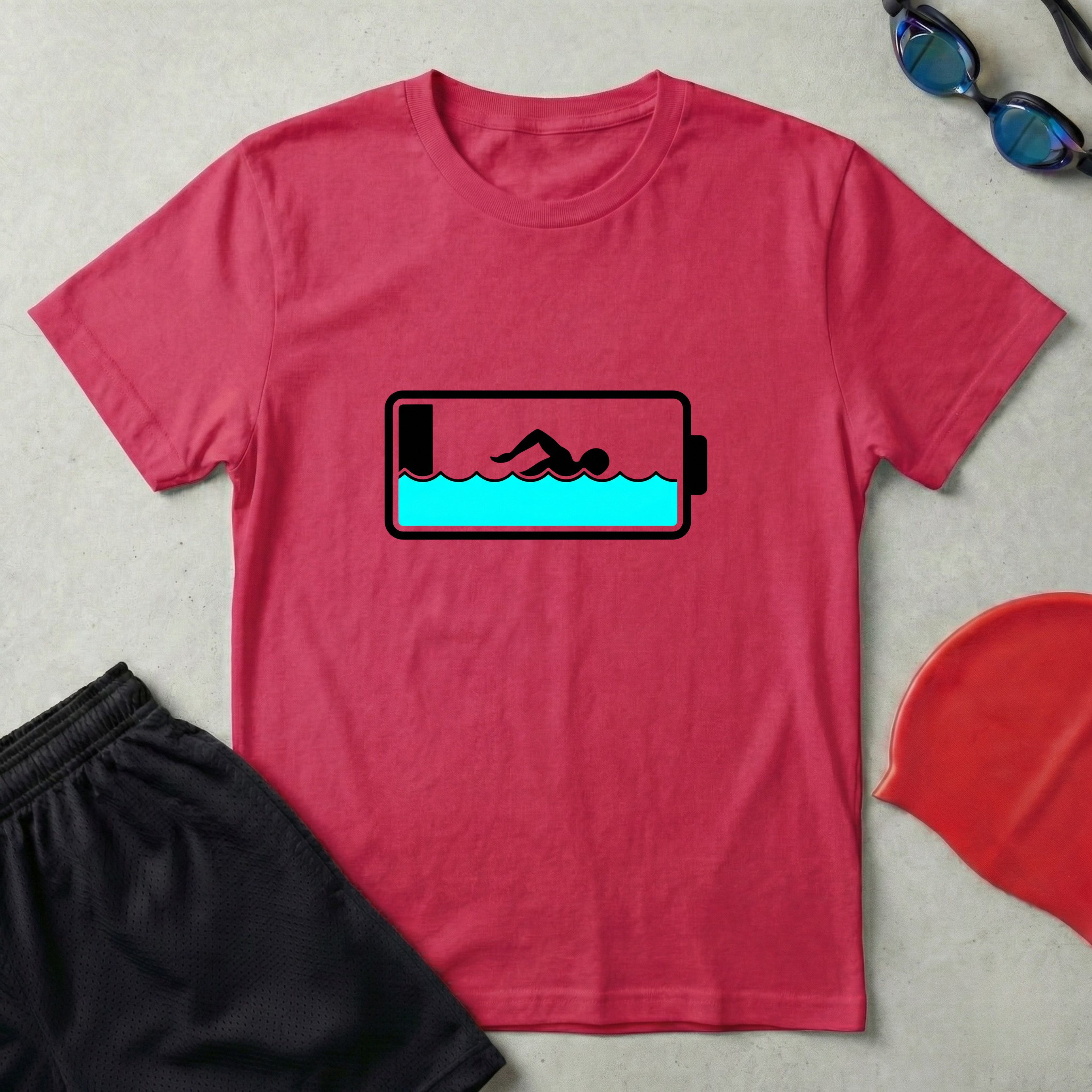 Swimmer Battery T-Shirt