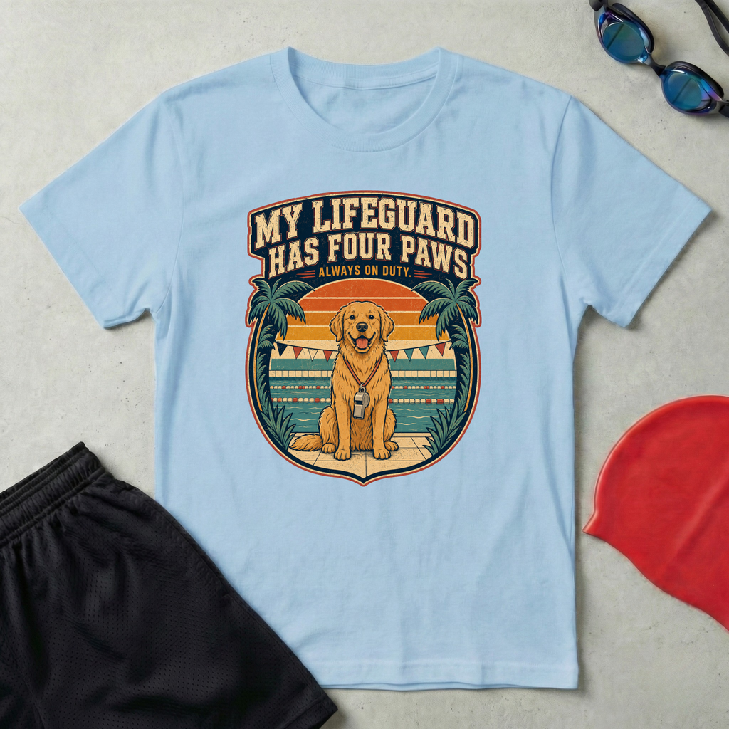 Dog Lifegaurd Retro