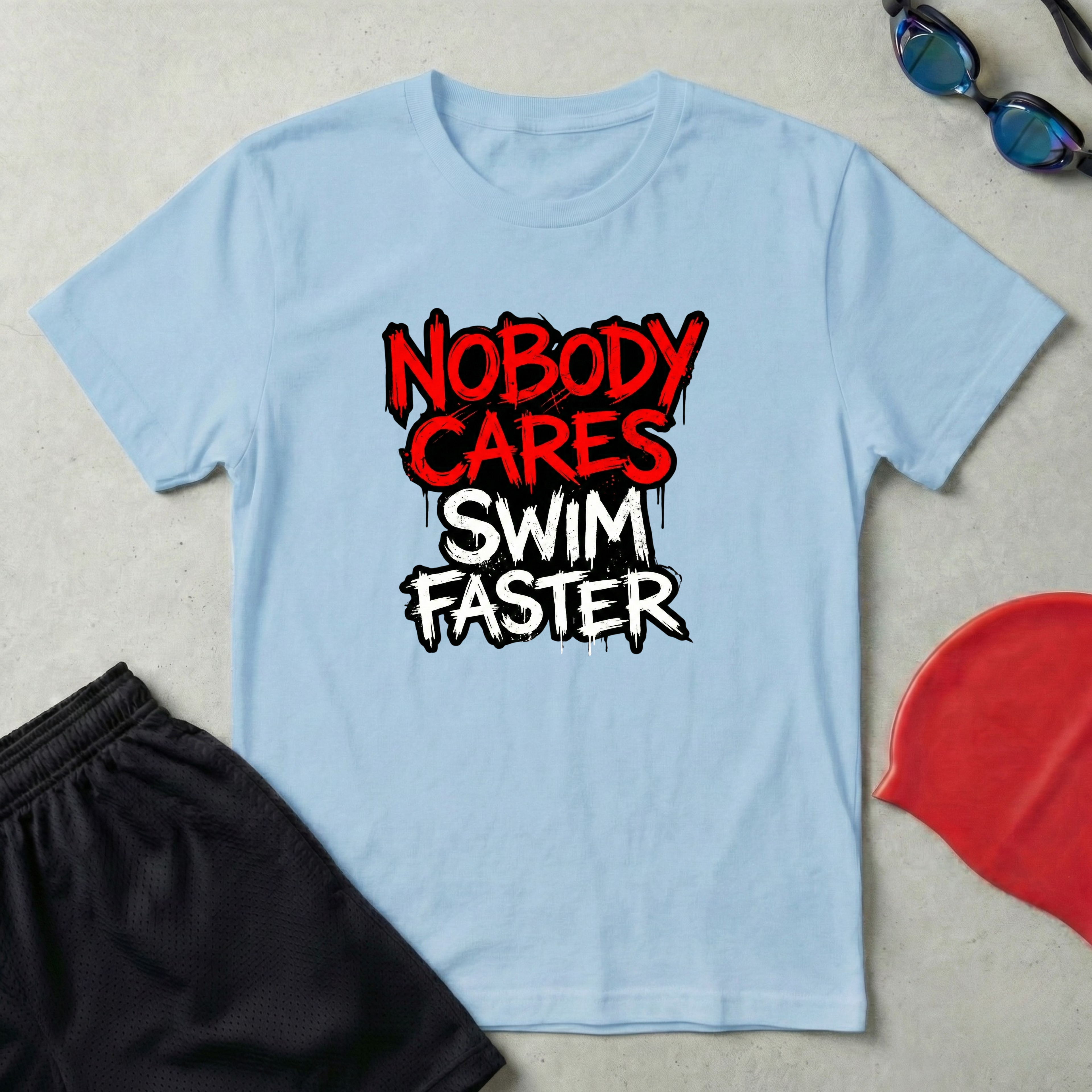 Nobody Cares Swim Faster T-Shirt