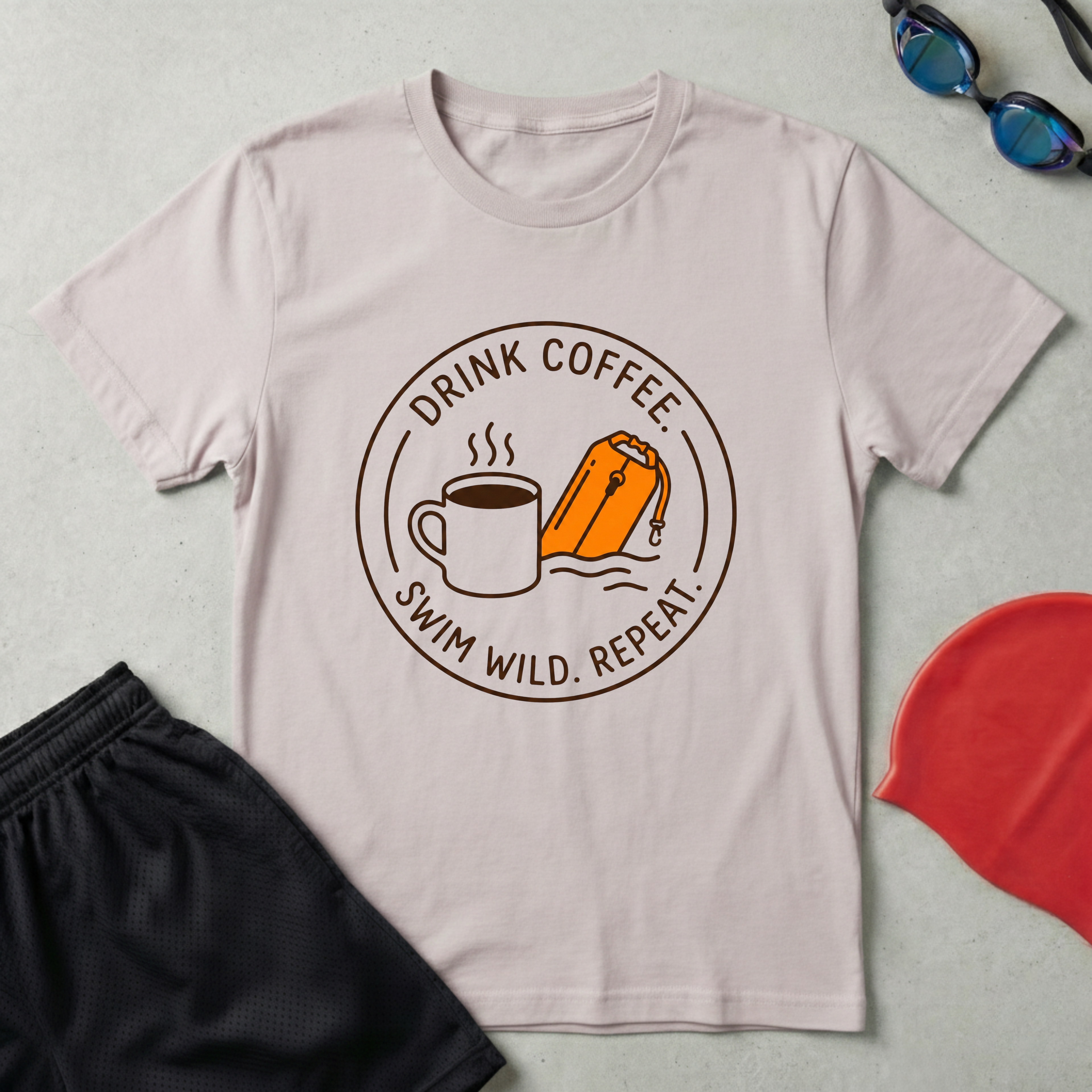 Drink Coffee Swim Wild T-Shirt