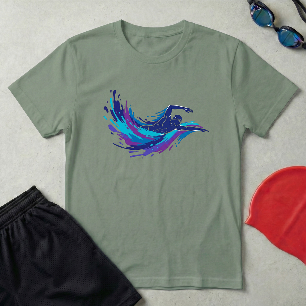 Watercolor Swimmer T-Shirt