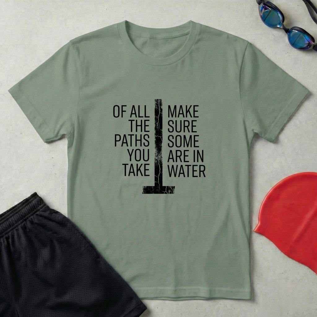 Paths In Water Pool T-Shirt