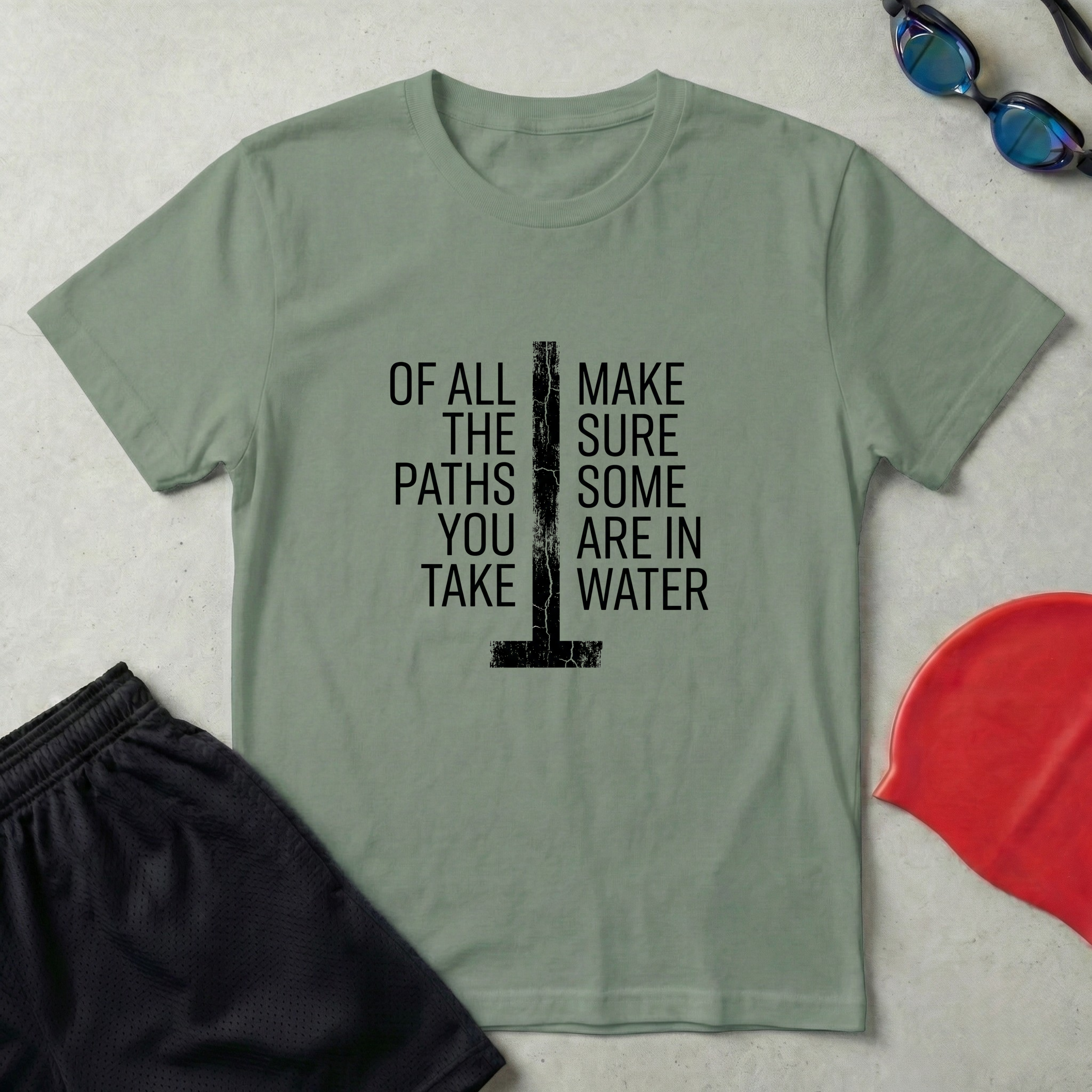 Paths In Water Pool T-Shirt