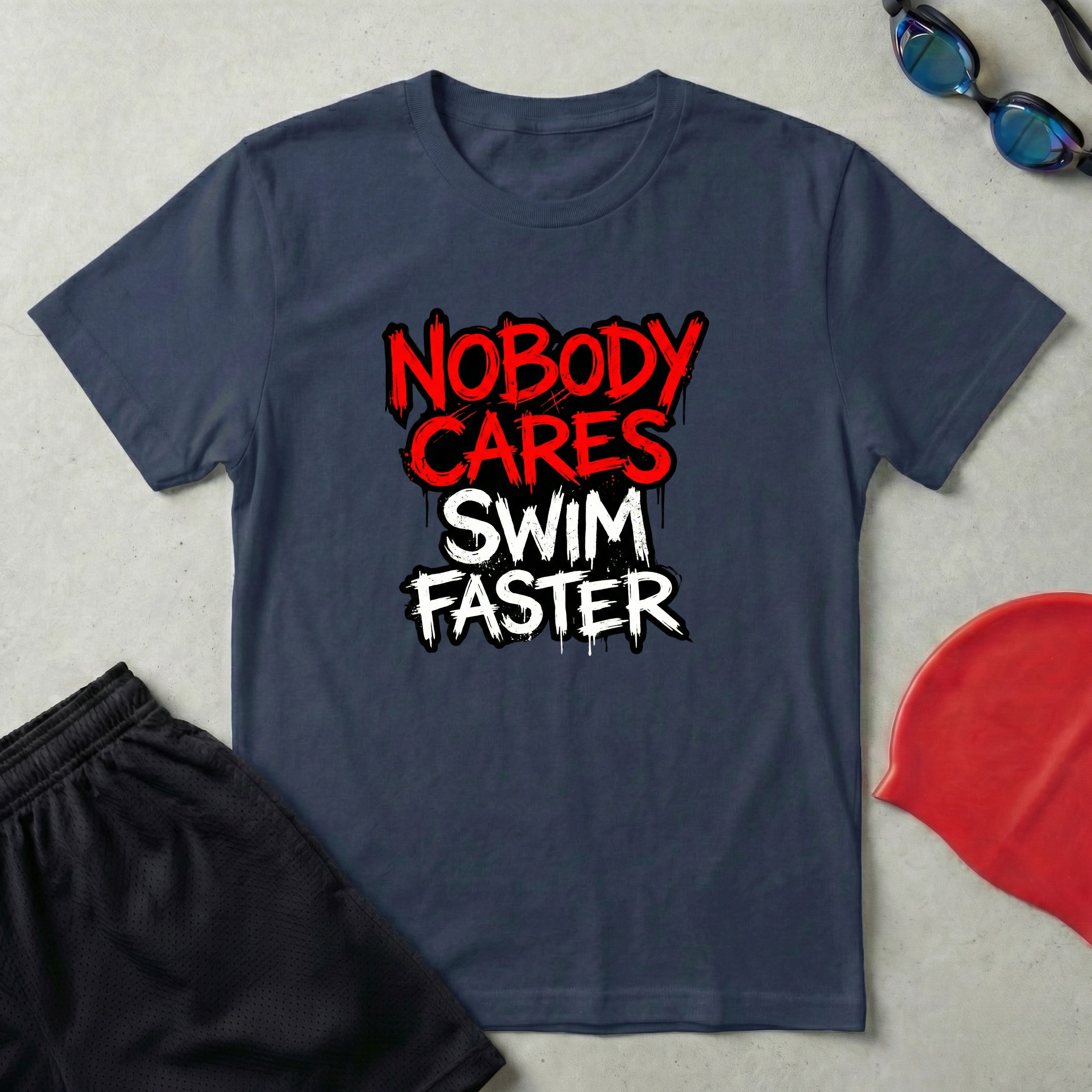 Nobody Cares Swim Faster T-Shirt