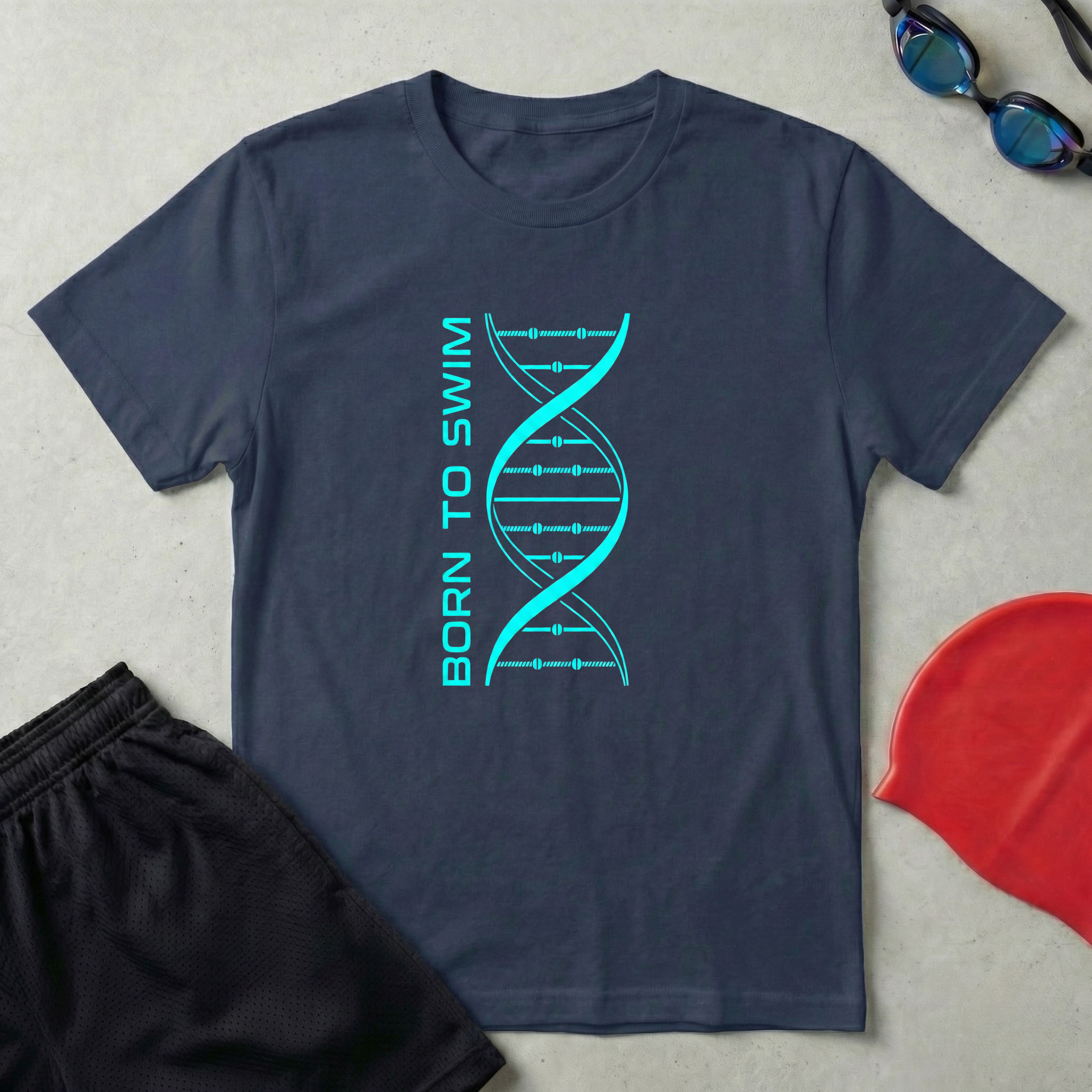 Born to Swim Helix T-Shirt