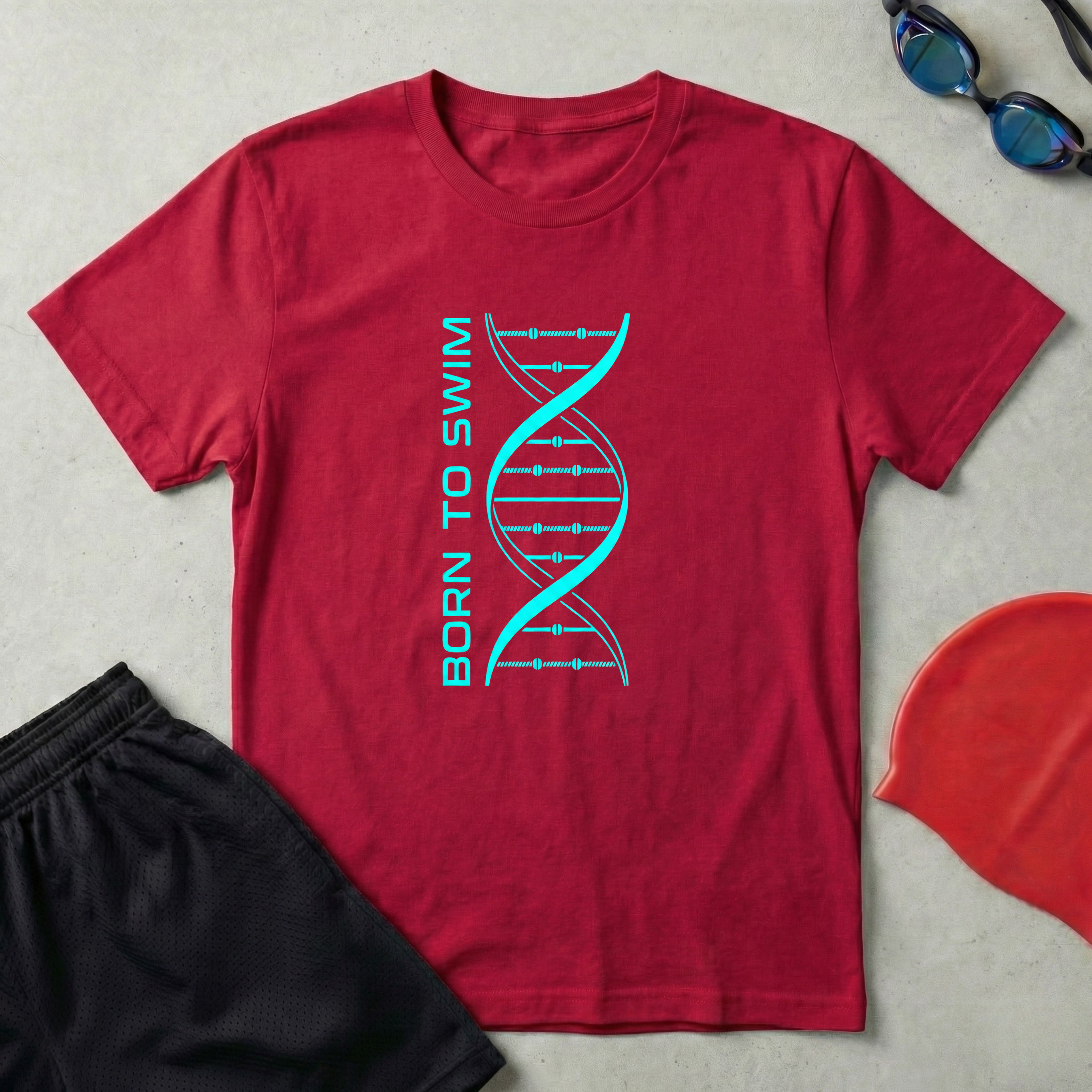 Born to Swim Helix T-Shirt