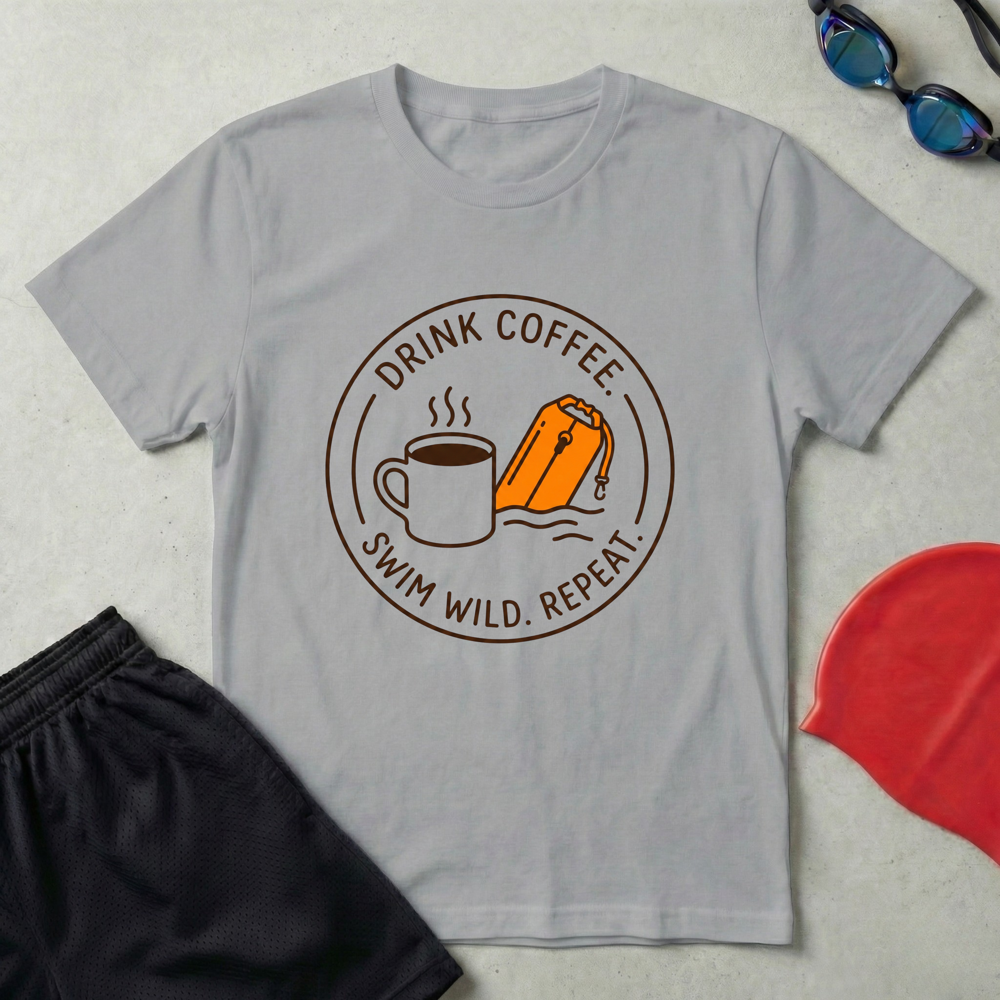 Drink Coffee Swim Wild T-Shirt