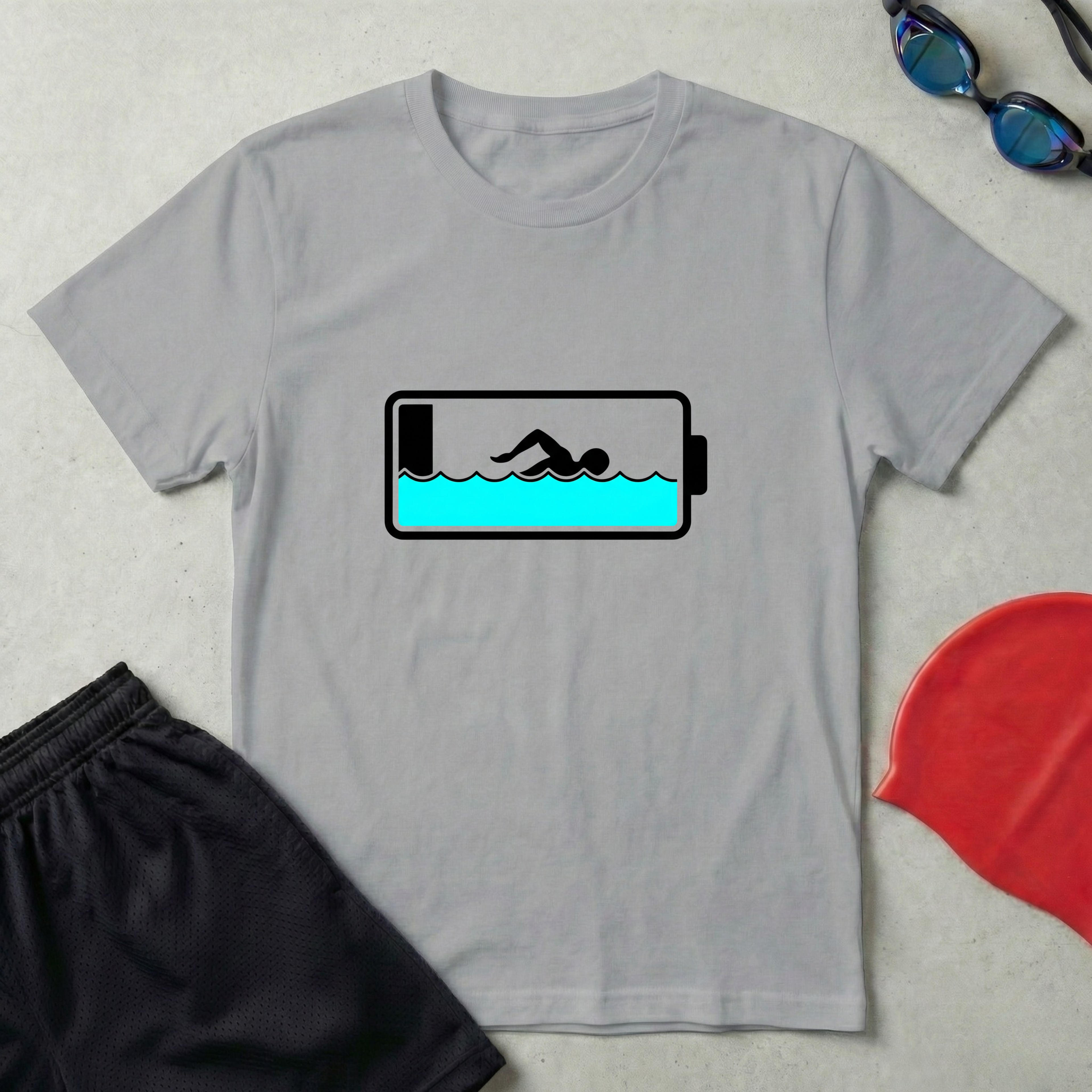 Swimmer Battery T-Shirt