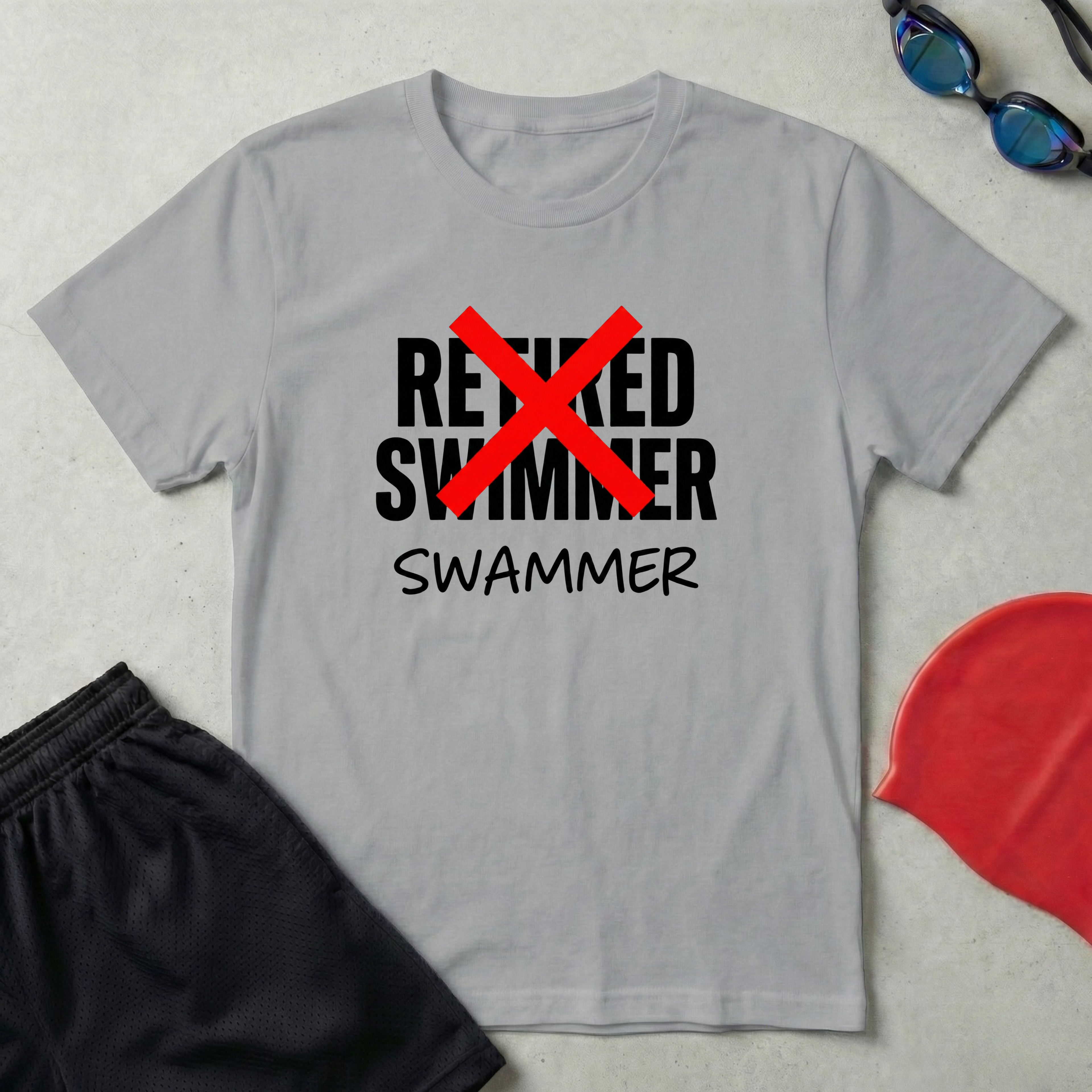 Retired Swimmer, Swammer T-Shirt