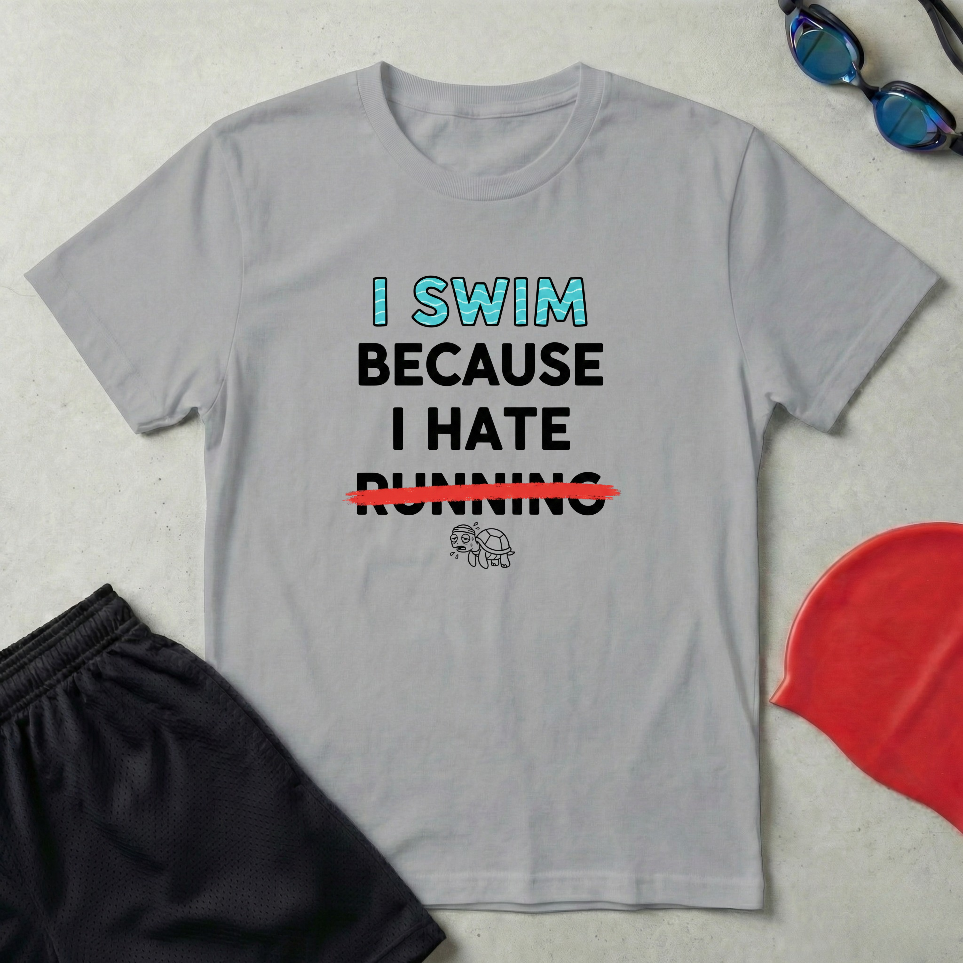 I Swim Because I Hate Running T-Shirt