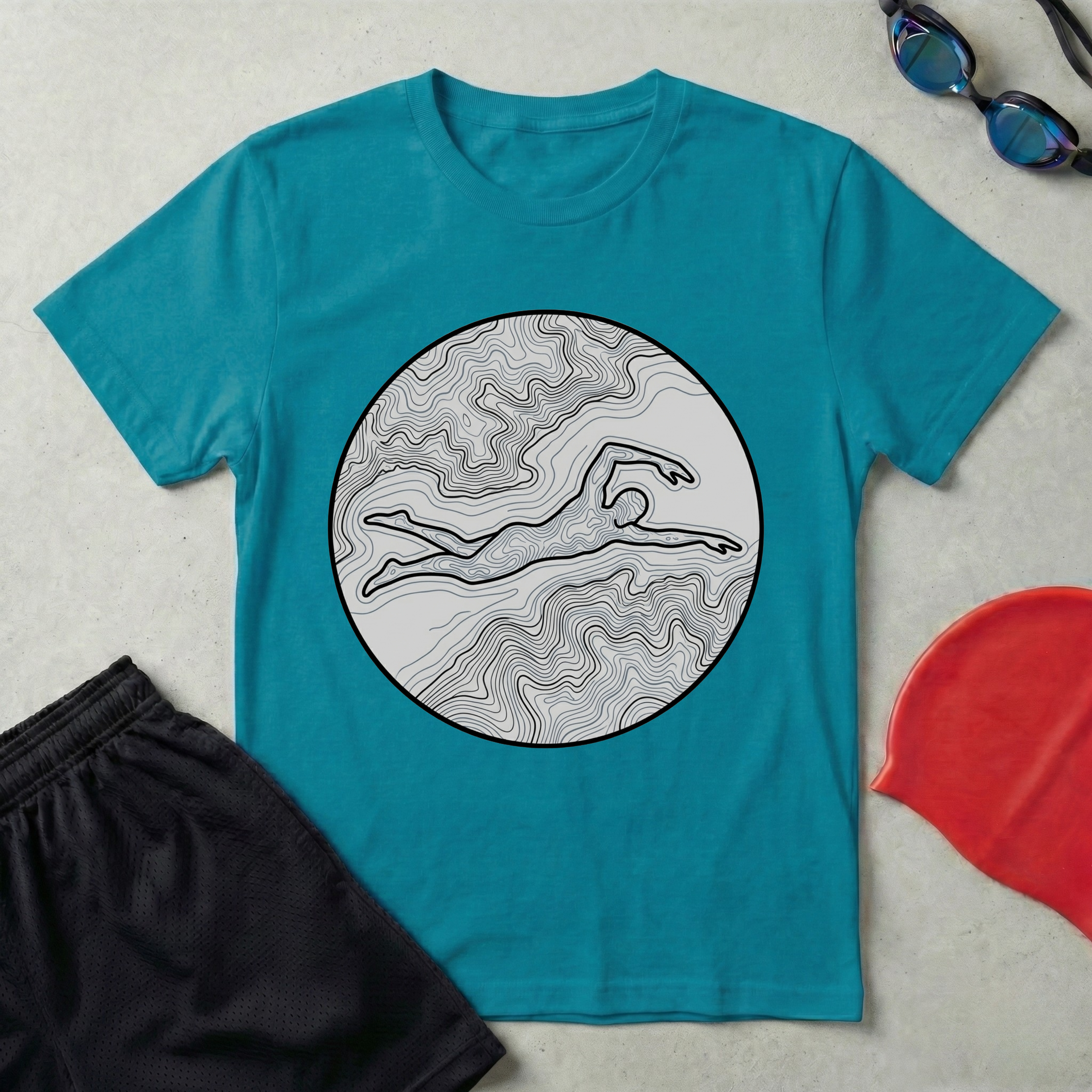 Coastline Swimmer T-Shirt