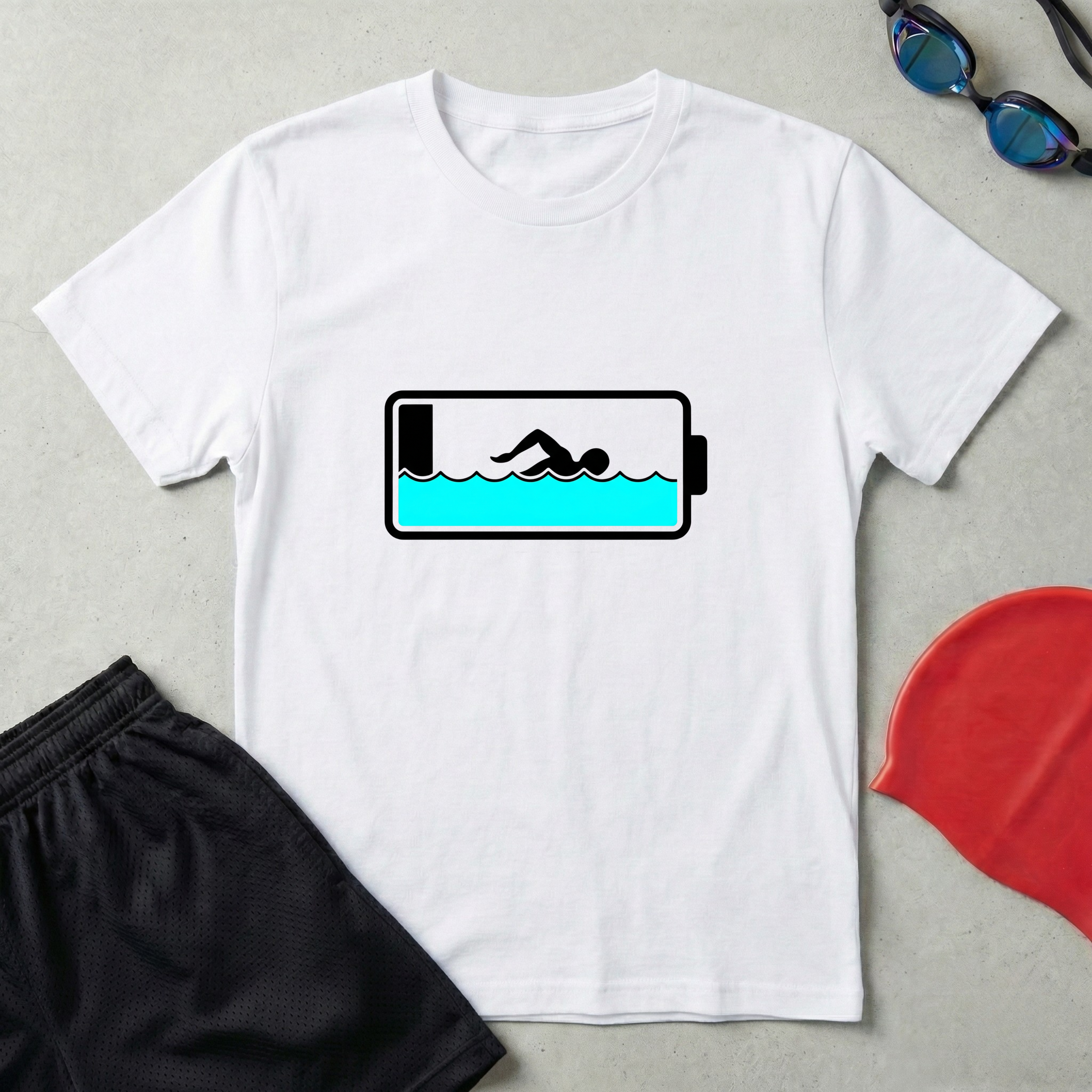 Swimmer Battery T-Shirt