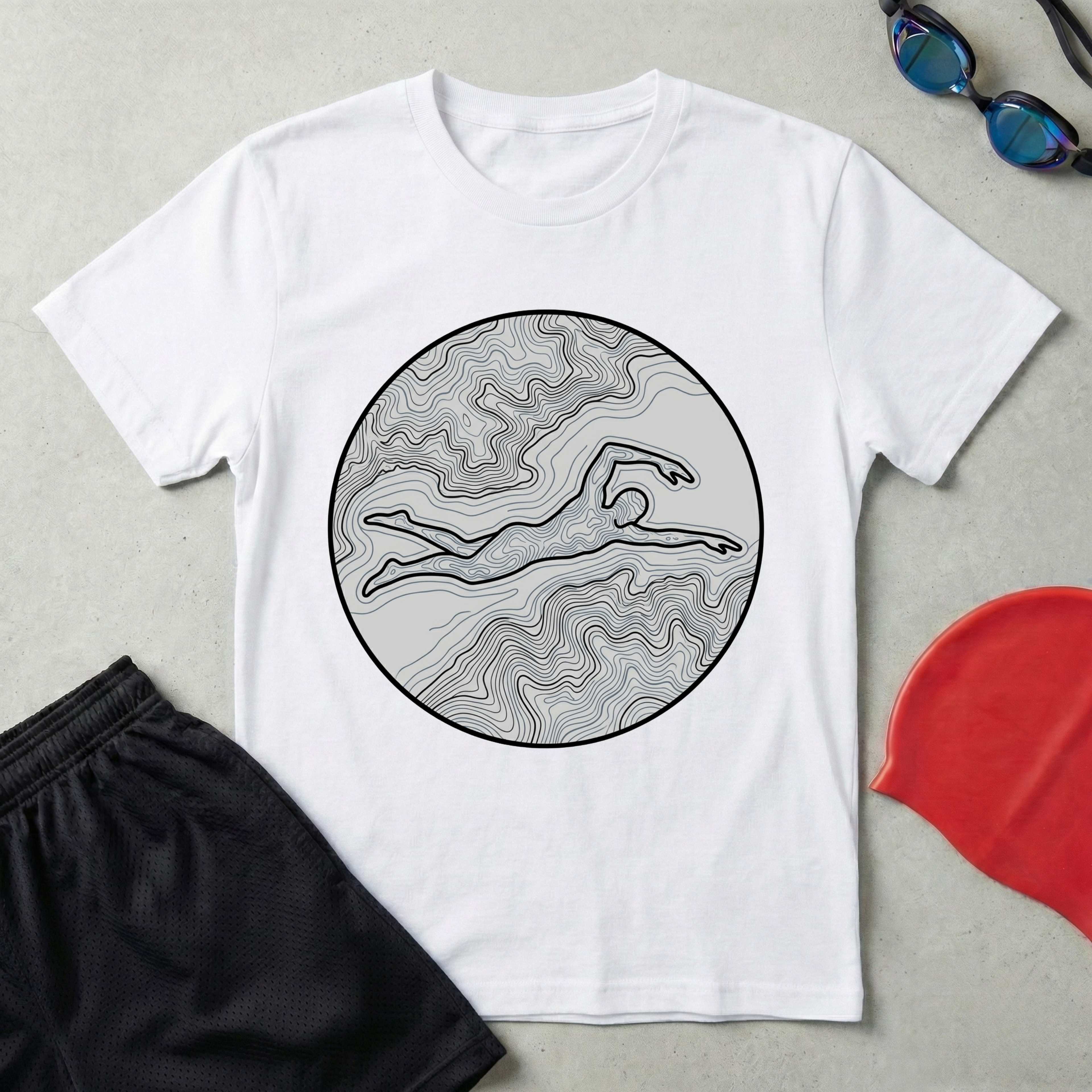 Coastline Swimmer T-Shirt