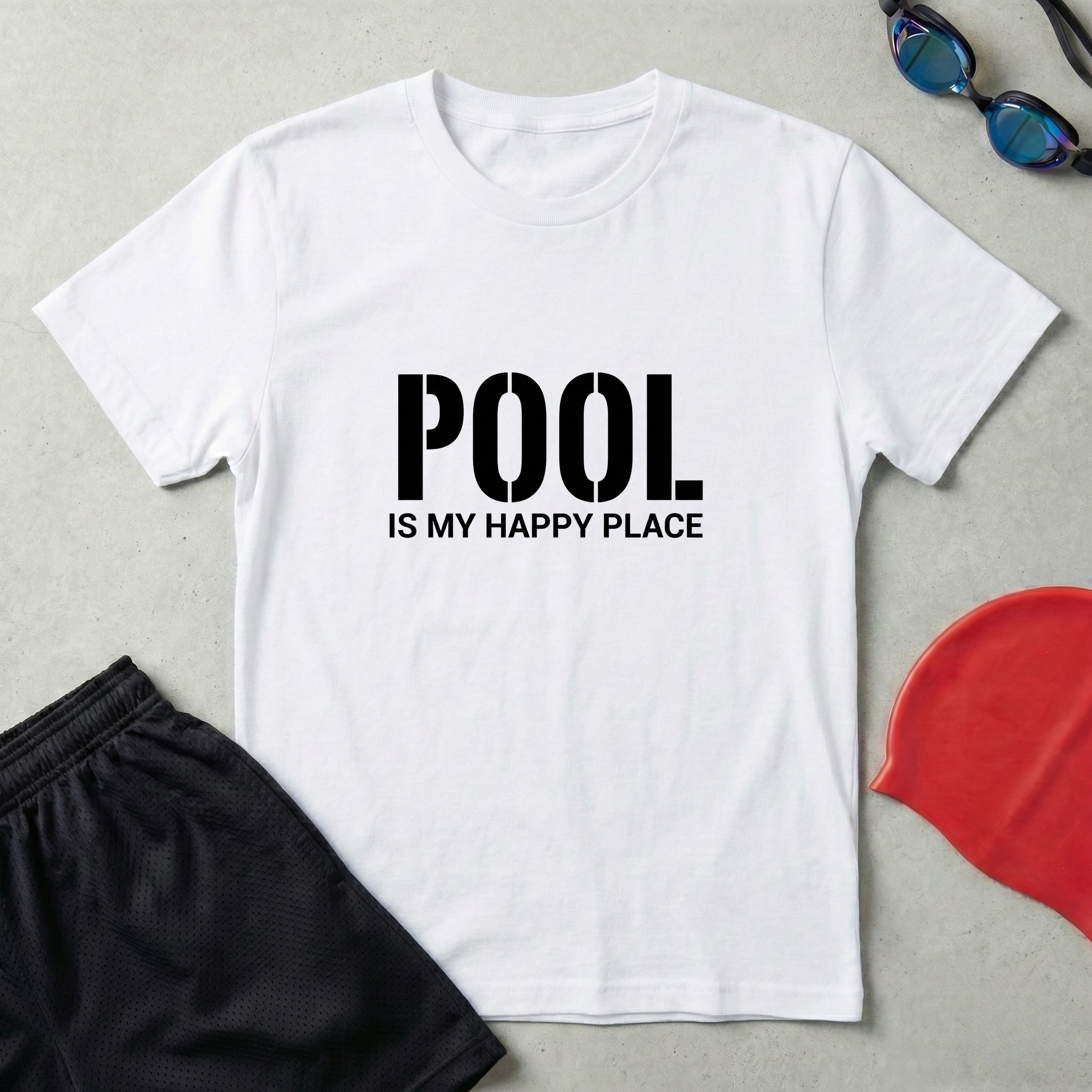 Pool Is My Happy Place T-Shirt