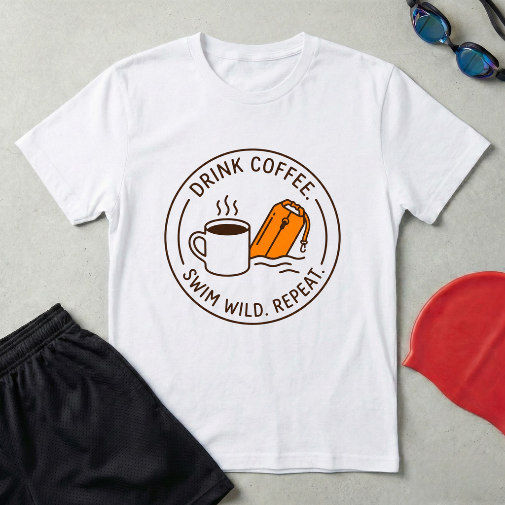 Drink Coffee Swim Wild T-Shirt