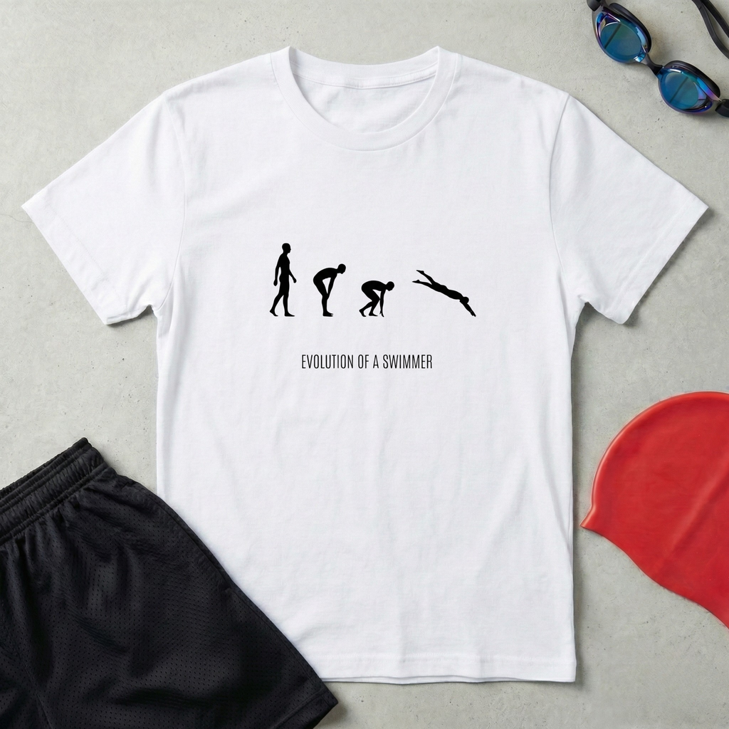 Evolution Of A Swimmer T-Shirt
